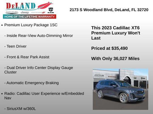 2023 Cadillac XT6 Premium Luxury FWD