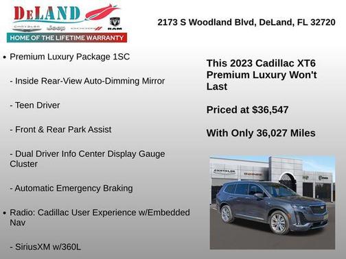 2023 Cadillac XT6 Premium Luxury FWD