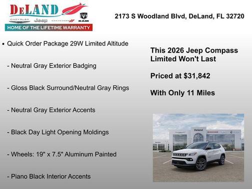 Bright White Clearcoat 2026 Jeep Compass Limited