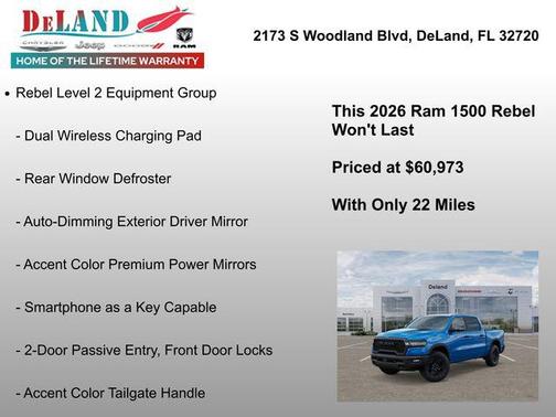 2026 RAM 1500 Rebel