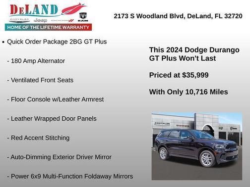 Red Oxide 2024 Dodge Durango GT Plus