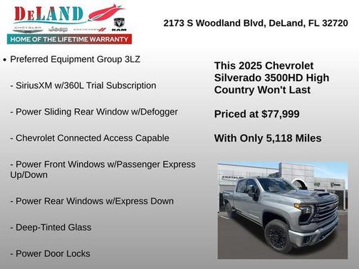 2025 Chevrolet Silverado 3500 High Country