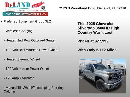 2025 Chevrolet Silverado 3500 High Country