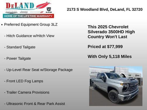 2025 Chevrolet Silverado 3500 High Country