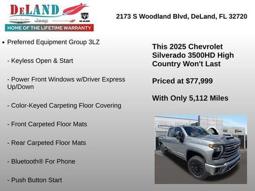 2025 Chevrolet Silverado 3500 High Country