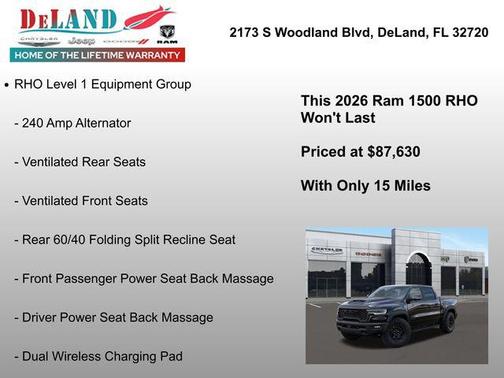 2026 RAM 1500 RHO Crew Cab 4x4 5'7' Box