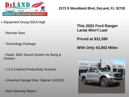 2022 Ford Ranger LARIAT