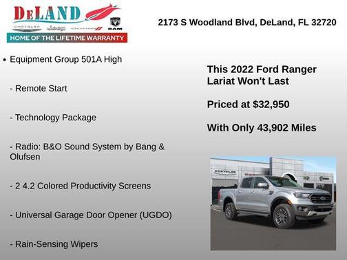 2022 Ford Ranger LARIAT