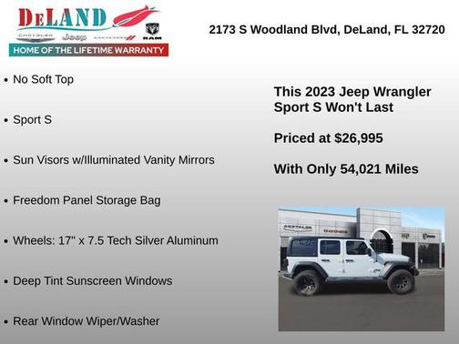 2023 Jeep Wrangler Sport S