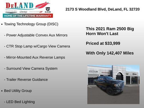 2021 RAM 2500 Big Horn Crew Cab 4x4 6'4' Box