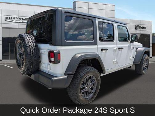 Bright White Clearcoat 2024 Jeep Wrangler Sport S