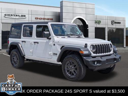 Bright White Clearcoat 2024 Jeep Wrangler Sport S
