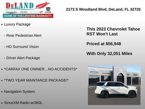 2023 Chevrolet Tahoe 4WD RST