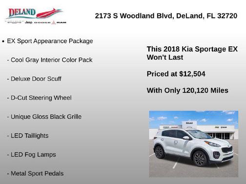 Snow White Pearl 2018 Kia Sportage EX