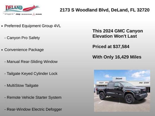 Onyx Black 2024 GMC Canyon Elevation