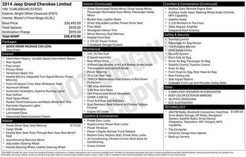 2014 Jeep Grand Cherokee Limited