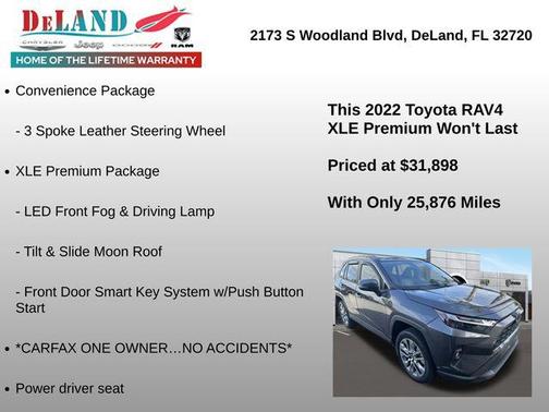 Magnetic Gray Metallic 2022 Toyota RAV4 XLE Premium