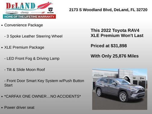 Magnetic Gray Metallic 2022 Toyota RAV4 XLE Premium
