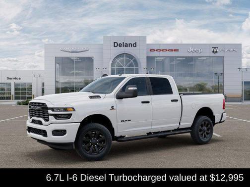 Bright White Clearcoat 2026 RAM 3500 Big Horn Crew Cab 4x4 6'4' Box