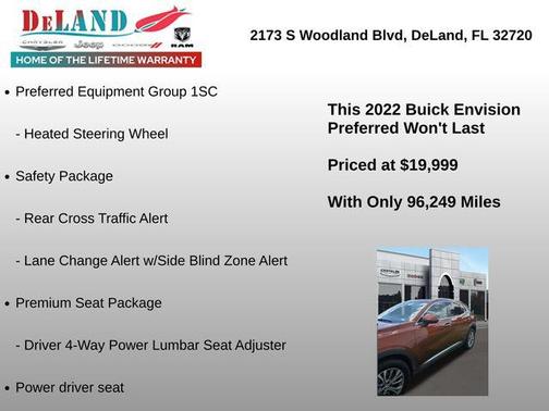 Burnished Bronze Metallic 2022 Buick Envision FWD Preferred