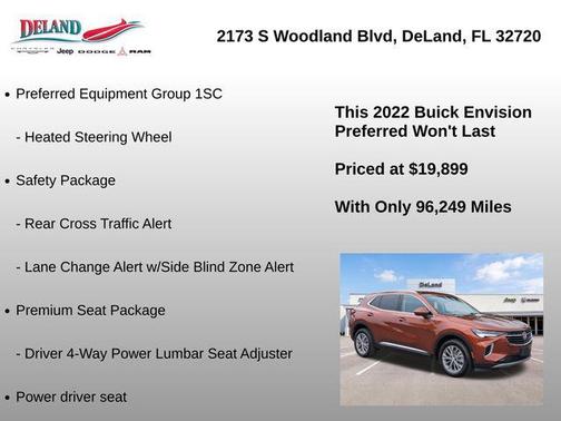 Burnished Bronze Metallic 2022 Buick Envision FWD Preferred