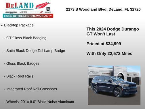 Night Moves 2024 Dodge Durango GT RWD
