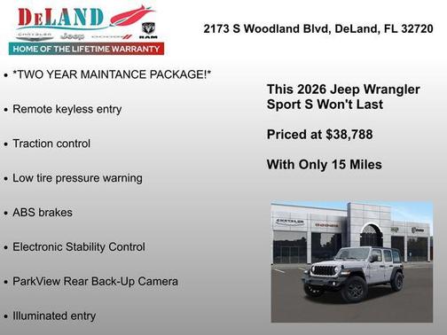 2026 Jeep Wrangler Sport S