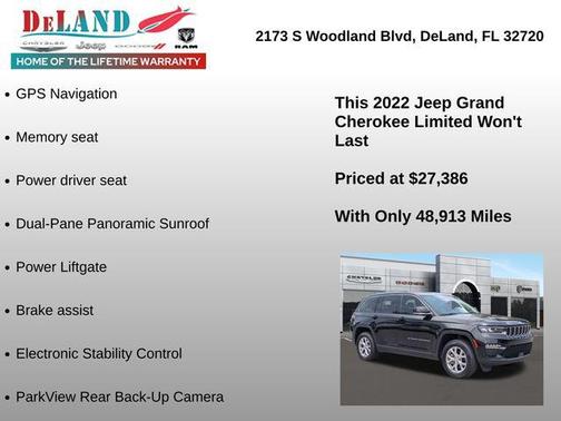 Diamond Black Crystal Pearlcoat 2022 Jeep Grand Cherokee Limited