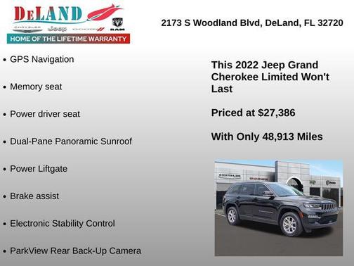Diamond Black Crystal Pearlcoat 2022 Jeep Grand Cherokee Limited