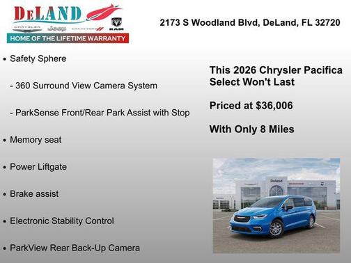 Hydro Blue Pearlcoat 2026 Chrysler Pacifica L