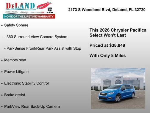 Hydro Blue Pearlcoat 2026 Chrysler Pacifica L