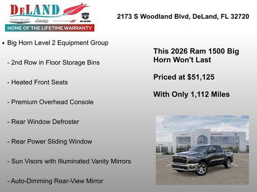 2026 RAM 1500 Big Horn/Lone Star