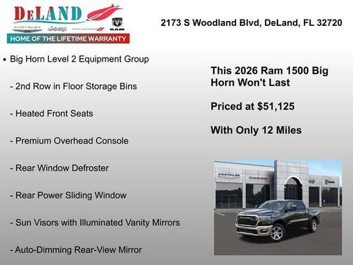 2026 RAM 1500 Big Horn/Lone Star