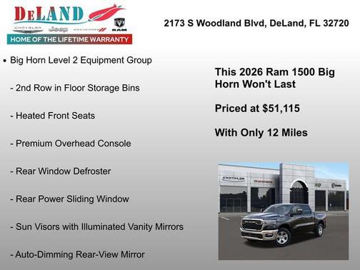 2026 RAM 1500 Big Horn/Lone Star