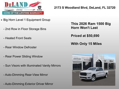 2026 RAM 1500 Big Horn/Lone Star