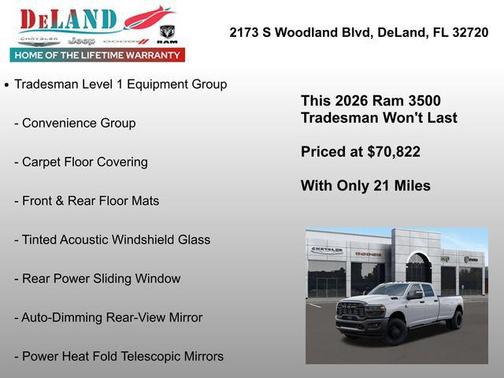 2026 RAM 3500 Tradesman Crew Cab 4x4 8' Box