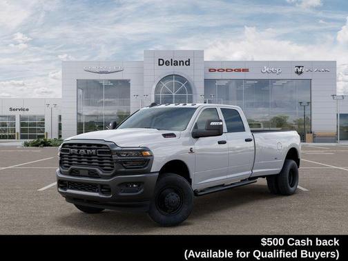 Bright White Clearcoat 2026 RAM 3500 Tradesman Crew Cab 4x4 8' Box