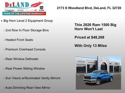 2026 RAM 1500 Big Horn/Lone Star