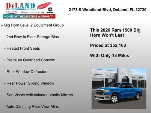 2026 RAM 1500 Big Horn/Lone Star