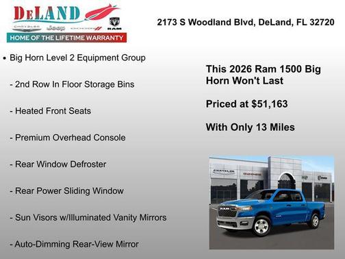 2026 RAM 1500 Big Horn/Lone Star