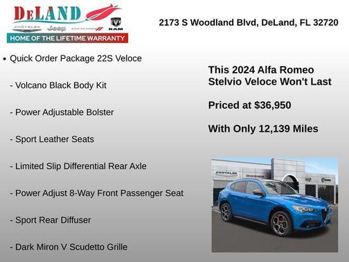 2024 Alfa Romeo Stelvio Veloce AWD