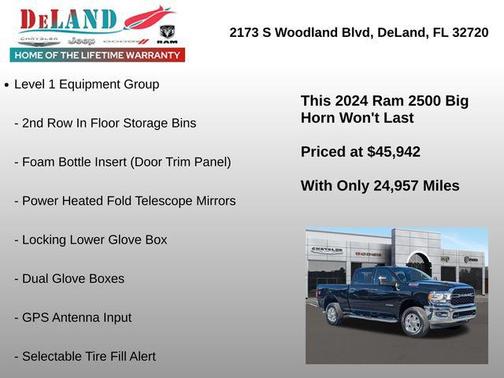 2024 RAM 2500 Big Horn Crew Cab 4x4 6'4' Box
