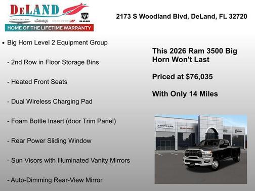 2026 RAM 3500 Big Horn