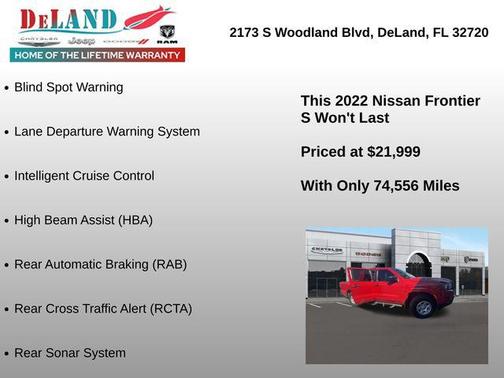 Red Alert 2022 Nissan Frontier S