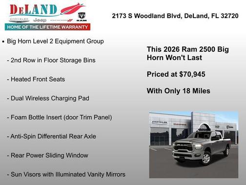 2026 RAM 2500 Big Horn
