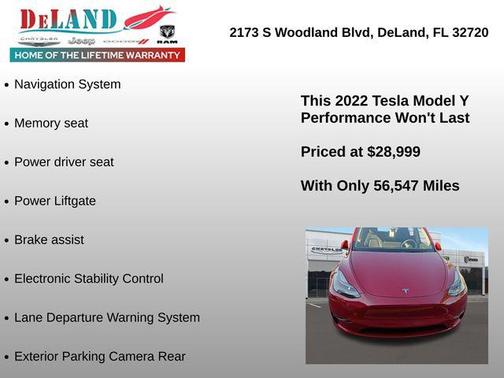 2022 Tesla Model Y Performance Dual Motor All-Wheel Drive