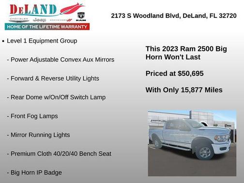2023 RAM 2500 Big Horn Crew Cab 4x4 6'4' Box