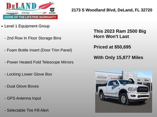 2023 RAM 2500 Big Horn Crew Cab 4x4 6'4' Box