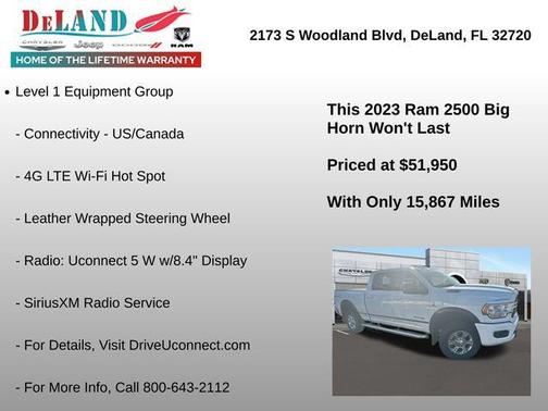 2023 RAM 2500 Big Horn Crew Cab 4x4 6'4' Box