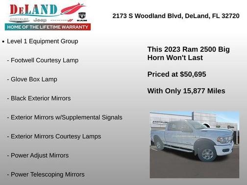 2023 RAM 2500 Big Horn Crew Cab 4x4 6'4' Box